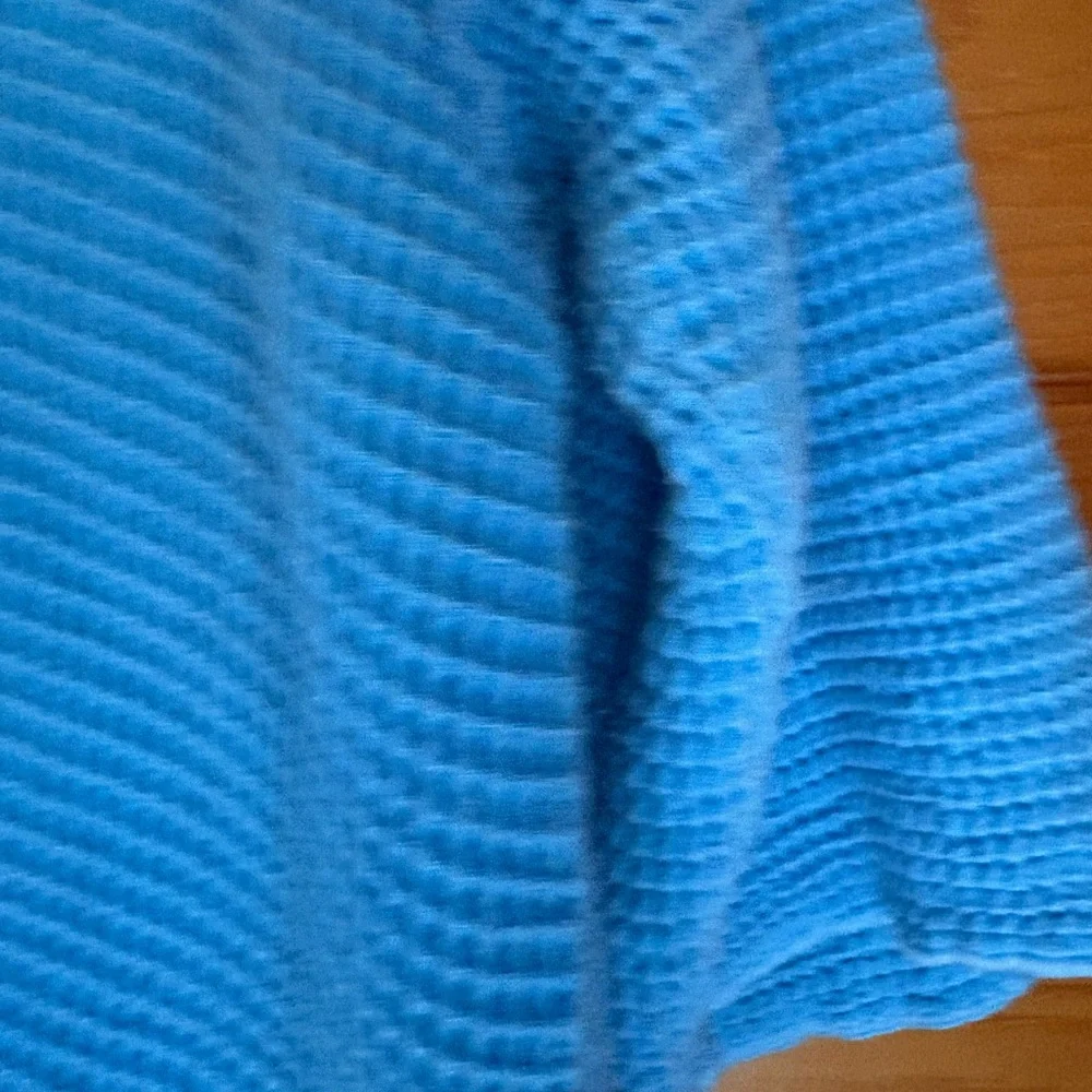 Focus Blue Button-Up Women's‎ Lightweight Jacket Sweater Cotton